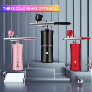 Portable Rechargeable Wireless Airbrush <b>Kit</b> with Compressor Single Action Spray Gun for <b>Nail</b> Art Tattoo Makeup Cake Airbrush - Product Image 6
