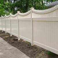 Clôture de sécurité semi-privée extérieure en PVC enduit, avec impression UV, design durable et économique
