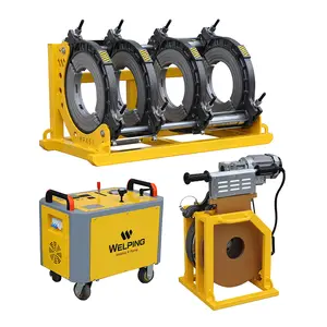 WELPING 450mm Hydraulic Pipe Butt Fusion Machine Semi-automatic Poly Pipe Welding Machine Tools for Welding Pipe