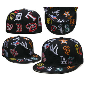 Topi Baseball Bordir Logo Custom Grosir 2508, Polos, Sporty, OEM, Katun, Snapback, 6 Panel, Promosi - Product Image 2