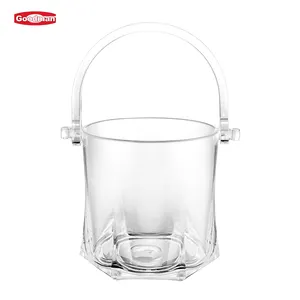 Suporte de cubo de gelo para bar, clube de noite, mesa, vinho, refrigerador, cerveja, uísque, champagne, balde de plástico transparente, acrílico, balde de gelo