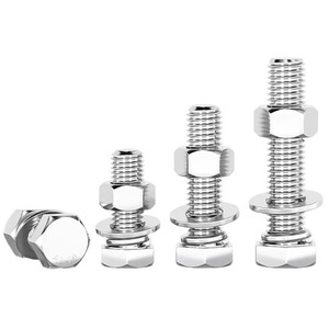 Juego de Tornillos y Tuercas de Acero Inoxidable 304 al por Mayor, <span class=keywords><strong>Perno</strong></span> Hexagonal Externo, Boulons M3-M20, para Equipos Mecánicos - Product Image 4
