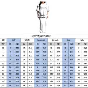 2025新到Puletasi褶边连衣裙定制萨摩亚印花粉扑袖长裙波利尼西亚背缝女士连衣裙两件套 - Product Image 6