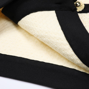 2025 A/W nuovo abito lavorato A maglia da donna alla moda semplice Slim-fit snellente superiore mezza gonna due pezzi Set di <span class=keywords><strong>abbigliamento</strong></span> - Product Image 4