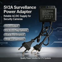 Adaptador de Corriente con Enchufe Europeo de 5V 2A, Fuente de Alimentación de CA a CC de Salida Estable para Dispositivos Digitales
