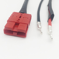 كابل موصل SB50 بطول مخصص 50 أمبير أحمر/أسود 6AWG 8AWG 10AWG للبطارية والطاقة الشمسية والمركبات الترفيهية والرافعات الشوكية
