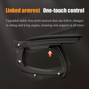 Set de <span class=keywords><strong>Silla</strong></span> Gaming de Carreras para Ordenador <span class=keywords><strong>con</strong></span> Respaldo Alto y Mesa, <span class=keywords><strong>Silla</strong></span> Ergonómica Ajustable <span class=keywords><strong>con</strong></span> Reposapiés - Product Image 4