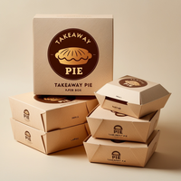 Emballages alimentaires en papier jetables personnalisés avec revêtement UV, gaufrage, échantillon gratuit, logo personnalisé pour la restauration rapide à emporter
