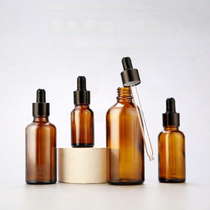 Flacon en verre ambré opaque <span class=keywords><strong>de</strong></span> 30 ml <span class=keywords><strong>de</strong></span> qualité supérieure avec bouchon en caoutchouc, flacon cosmétique <span class=keywords><strong>pour</strong></span> huile essentielle, <span class=keywords><strong>pour</strong></span> emballage séparé <span class=keywords><strong>de</strong></span> liquides et d'essences - Product Image 1
