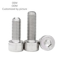 Baut Soket Hex Grosir Cina Kepala Hex Din912 Baut Soket Heksagonal M6 M8 Finishing Polos Mur dan Baut Baja Tahan Karat