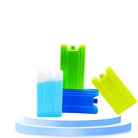 Vente en gros usine – Blocs réfrigérants portables rectangulaires bleus de 400 ml en polyéthylène haute densité de qualité alimentaire pour boîtes de stockage frigorifique