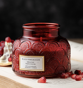 Wholesales Candle Jars <strong>Candlestick</strong> &amp; 10oz Embossed <strong>Glass</strong> for Home Decor Wedding Home Decoration Customization Ceramic - Product Image 3