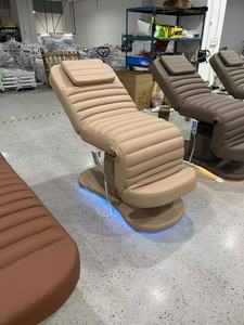 <b>Electric</b> Lifting Mechanism Facial Bed Shampoo Chair for Beauty Salons & Spas Modern PU Leather - Product Image 4