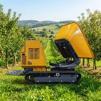 KC1200 Rotierender Mini-Raupenkipper 1200kg Hydraulischer Drehkipper CE-Zertifiziert für Landwirtschaft und Bau