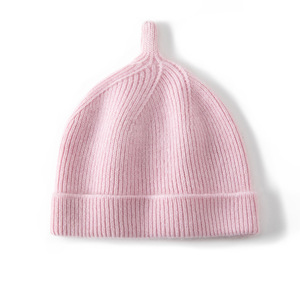 Enfants tricoté épaisseur 100% cachemire filles et garçons bonnet tricot Baggy Slouch crâne ski chapeaux pour l'hiver froid - Product Image 6