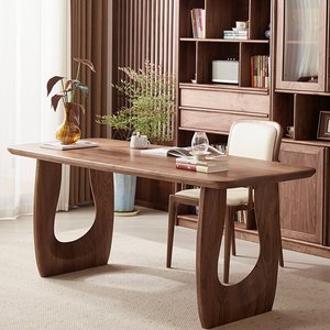 Table à manger en <span class=keywords><strong>noyer</strong></span> <span class=keywords><strong>noir</strong></span> d'Amérique du Nord massif pour salon et salle à manger - Product Image 6