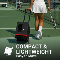 Machine à balles de tennis portable professionnelle Nisplay N3 avec contrôle par application, qualité supérieure, service réglable, capacité de 80+ balles