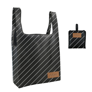Bolsas de Compra Reutilizables Ecológicas de Nailon y Poliéster, Plegables y Portátiles, con Asa de Cuerda y Logotipo Personalizado - Product Image 6