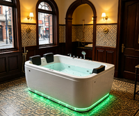 Bañera de Hidromasaje Rectangular de Lujo, con Múltiples Jets Relajantes, Personalizable para Proyectos Hoteleros