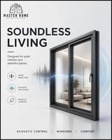 Ventana Corredera Horizontal de Vidrio Templado con Doble Acristalamiento y Marco de Aluminio Europeo Moderno con Rotura de Puente Térmico, Tamaño Personalizado Directo de Fábrica