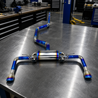 Tuyaux d'échappement SDO ultra légers en titane bleu brûlé pour VW GOLF 8/MK8/GTI 2.0T 2020-2024, soupape électronique avec silencieux