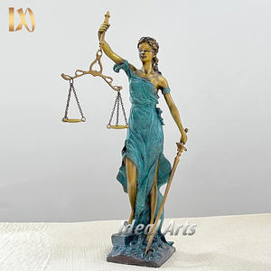 A buon mercato home decor bronzo statua in metallo la dea della signora giustizia donna greca statua color oro ufficio scultura desktop - Product Image 4