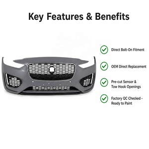Para <span class=keywords><strong>Jaguar</strong></span> <span class=keywords><strong>XE</strong></span> 2020+ Cubierta de Parachoques Delantero T4N33895 Ajuste OEM Carcasa de Fascia Delantera Ensamblaje de Parachoques Principal Piezas de Automóvil <span class=keywords><strong>Kit</strong></span> de Carrocería - Product Image 3