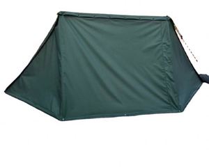 เต็นท์ผ้าใบสีเขียวมะกอกสำหรับงานหนัก ทนทาน สำหรับสองคน แบบครึ่งเต็นท์ทหาร มีขาย - Product Image 1