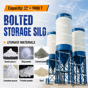 Silo à ciment de 50T à 1000 tonnes avec haute performance d'étanchéité pour centrale à <span class=keywords><strong>béton</strong></span> - Product Image 2