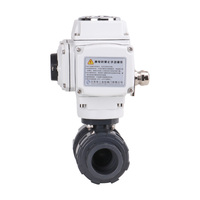 Vanne à boisseau sphérique électrique intelligente 2 voies DC24V en PVC pour l'eau – Fabricant