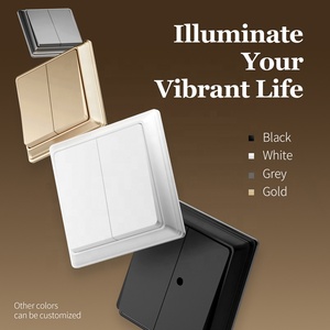 Châu Âu tường <span class=keywords><strong>2</strong></span> Gang chuyển đổi ánh sáng 250V 10A nhấp đúp vào nút <span class=keywords><strong>2</strong></span> Gang 1 cách <span class=keywords><strong>2</strong></span> cách thiết lập lại chuyển đổi Rèm chuyển đổi - Product Image 3