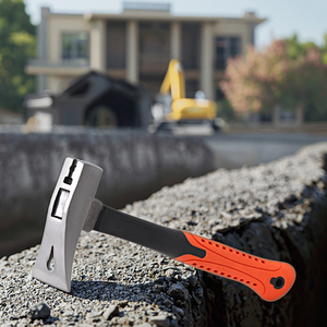 Houe en plastique tout acier avec tête Chadze renforcée Marteau de charpentier pour outil de coupe et de forgeage de briques - Product Image 6
