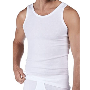 Camiseta sin mangas para hombre al por mayor, mezcla de algodón premium, chaleco sin mangas, ligera, transpirable, capa base para uso diario - Product Image 1