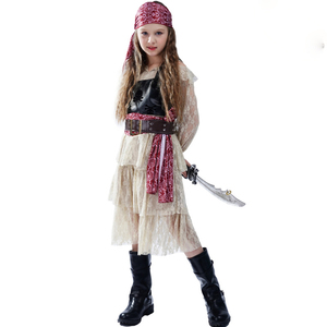 <span class=keywords><strong>Disfraz</strong></span> de Pirata de Encaje para <span class=keywords><strong>Niñas</strong></span> de Halloween, <span class=keywords><strong>Disfraz</strong></span> de Fiesta de Cosplay de Pirata, Traje de Actuación de Pirata para Escenario. - Product Image 3