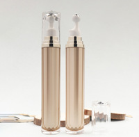 En stock: Envase de muestra PET de 20ml con rodillo de doble capa, tipo bomba, para crema de ojos, suero o aceite.