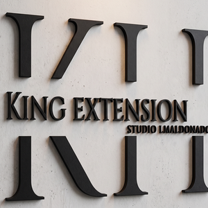 <span class=keywords><strong>Lettres</strong></span> en acier inoxydable 3D, logo en métal brossé doré, signalétique d'entreprise non éclairée, finition mate de qualité supérieure - Product Image 2