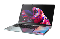 Laptop Bisnis Layar Sentuh Ganda 15.6" + 7" Prosesor Intel Seri-N / Alder Lake-N N100 RAM 8GB 16GB SSD 512GB 1TB Notebook PC