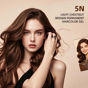 Tinta Permanente per <span class=keywords><strong>Capelli</strong></span> 5N Castano <span class=keywords><strong>Chiaro</strong></span> Senza Ammoniaca Vegana 100% Copertura <span class=keywords><strong>Capelli</strong></span> Grigi Lunga Durata Tinta Naturale per <span class=keywords><strong>Capelli</strong></span> - Product Image 2