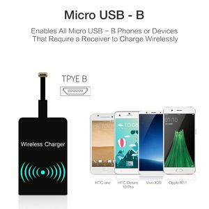 Wireless Charger Receiver <b>Micro</b> <b>USB</b> for For Samsung MicroUSB Phones 5V/1A Charging <b>Adapter</b> Universal - Product Image 3