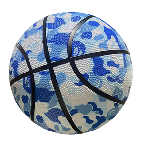 Logo personalizzato promozionale alla rinfusa in gomma nera squadra di basket sport outdoor formato 7 personalizza la tua palla da basket - Product Image 4