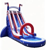 Toboggans aquatiques gonflables en PVC pour usage commercial en extérieur
