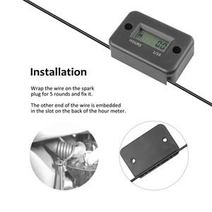 KampaのガソリンエンジンバイクオートバイLCDディスプレイカウンター用防水デジタルアワーメーター - Product Image 5