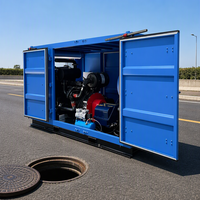 Machine de nettoyage de canalisations à haute pression diesel à six cylindres CE, adaptée au nettoyage des canalisations, des mines et des tunnels
