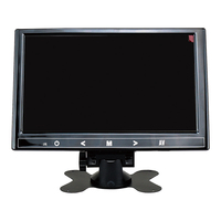 Monitor Digital de 9 pulgadas para coche, función RGB, GPS, Resolución 4K, TFT LCD, 2 entradas de vídeo, cámara de asistencia para aparcamiento retrovisor, 1 año