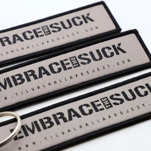 Porte-clés en tissu personnalisé avec logo, citation audacieuse pour les fans de style de vie hardcore et de streetwear - Product Image 3