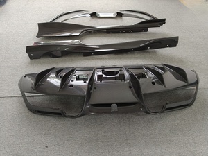 Per l'upgrade di <span class=keywords><strong>Ferrari</strong></span> F8 modificato OEM-dry in fibra di carbonio paraurti anteriore con labbro inferiore gonna laterale posteriore diffusore posteriore Spoiler Body Kit - Product Image 4