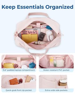 กระเป๋าไนลอนน้ำหนักเบาสำหรับผู้หญิงกระเป๋าใส่ของสำหรับไปยิมกระเป๋าแบบเปียกกระเป๋าเดินทางแบบกันน้ำ - Product Image 6