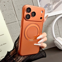 Étui de téléphone portable antichoc ultra-fin avec béquille magnétique rotative à 360° couleur originale pour iPhone 18 Pro Max 17 16 15 14 13