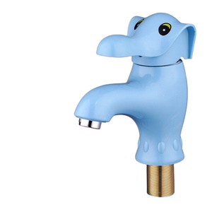 Grifo de Lavabo con Diseño de Elefante Colorido, Bonito y Moderno, de Una Sola Manija, Un Solo Orificio, de Plástico, con Cerámica, para Agua Fría/Caliente - Product Image 2