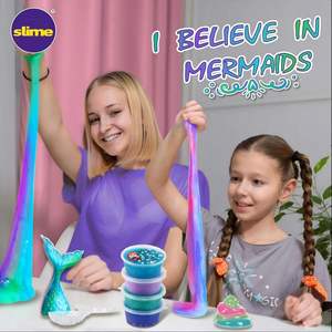 Summer Gift Mermaid <b>Slime</b> <b>Kit</b> for Girls <b>Slime</b> <b>Making</b> <b>Kit</b> for Boy and Girls Glitter Glossy Metallic <b>Slime</b> Toy - Product Image 2